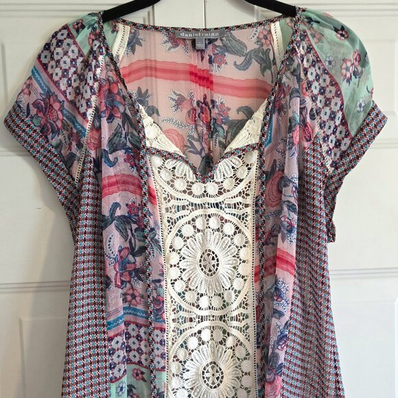 Sheer Patterened Shirt - Picture 1 of 4
